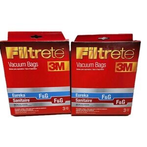 3M Filtrete Vacuum 5 Total Bags Eureka Sanitaire F & G  Micro Allergen 67715
